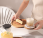 Preview: Großhandel B2B Vintage Holztablett Japanischer Nachmittags Snack Brot Serviertablett